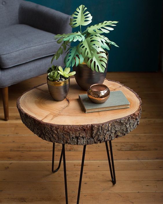 Wooden Log Coffee table