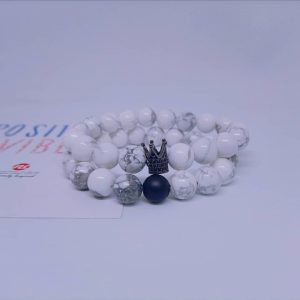 White Howlite Stone Bracelet
